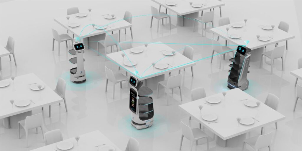 Robots camareros para eventos